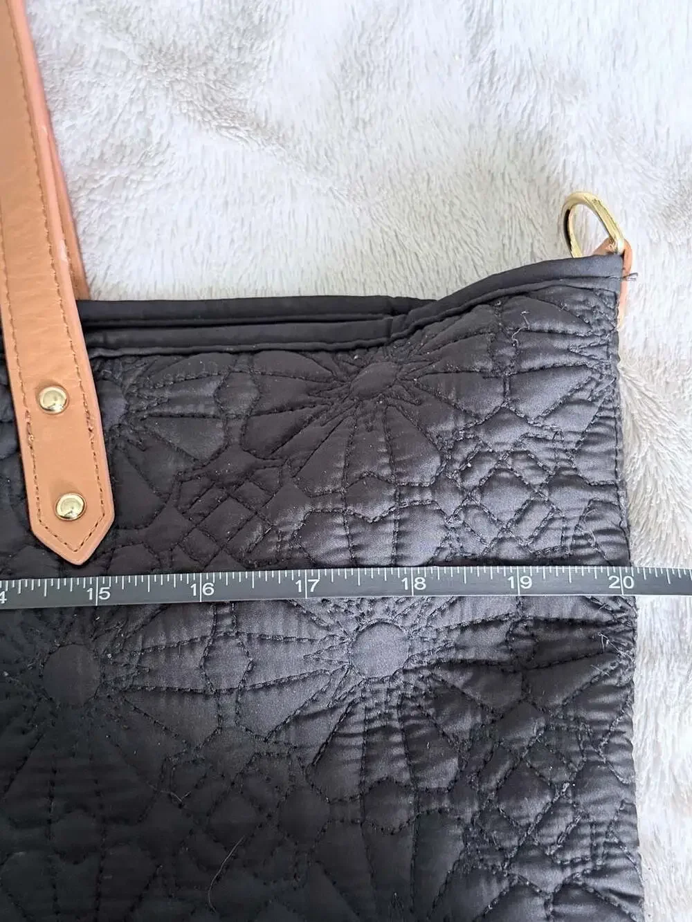 Petunia Pickle Bottom Downtown Tote Quilted Black Diaper Bag